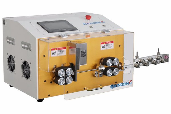 KS-W001 Automatic Belt Feed Cut & Strip Machine up to 15mm OD
